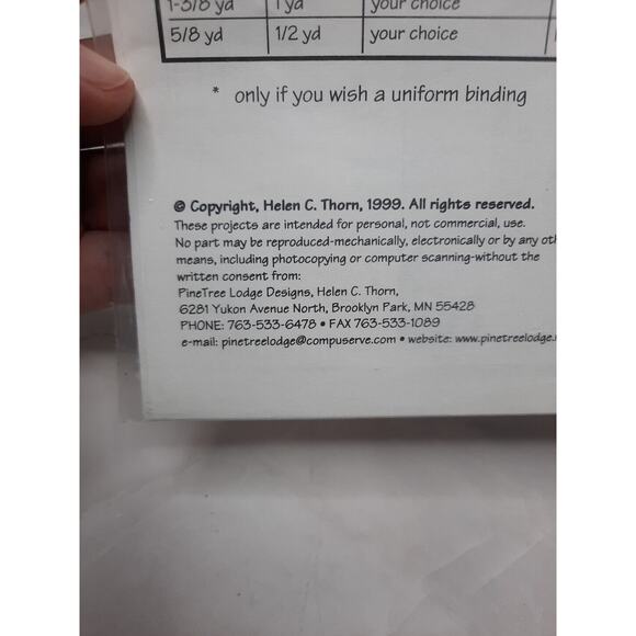 1999 PineTree Lodge Designs Lap Quilt Pattern Flannel Flinders 2 Sizes6 - Picture 3 of 4